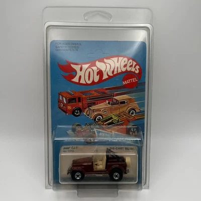 Jeep CJ-7 1982 Hot Wheels Blackwalls Mattel No. Tarjeta sin perforar 3259 como nueva Foto 1 de 4