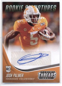 2021 Panini Chronicles Draft Picks Threads Rookie Signatures Green #35 Josh Palm
