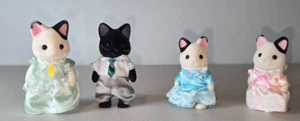 Calico Critters Smoking Katzenfamilie 4 Figuren beweglich Set - Bild 1 von 4