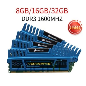 Corsair G.Skill Kingston 32GB 16GB 8GB DDR3 1600MHz PC3-12800U Memory RAM LOT UK - Picture 1 of 13