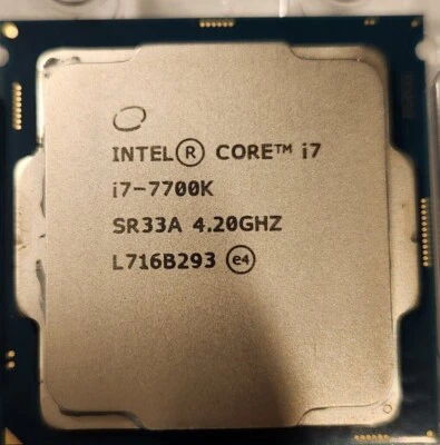 Intel Core i7-7700K 4.5 GHz 4 Cores Desktop CPU Processor( i7 7700K ) - Image 1 of 2