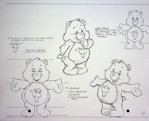 Care Bears: Journey to Joke-a-lot Production Model Cel Layout Copy #MF - Picture 1 of 2