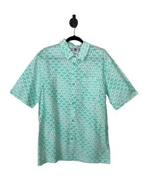 Adidas Originales Mediano Monograma Estampado Completo Manga Corta Tejido Verde Foto 1 de 4