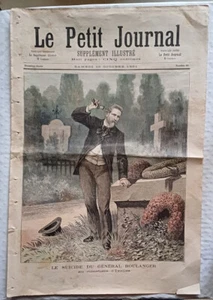 C1 Petit Journal LE SUICIDE DU GENERAL BOULANGER 1891 Port Inclus - Imagen 1 de 1