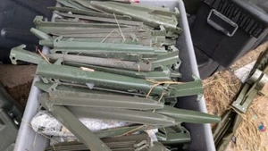 -LOT of 24- Military Tent Stakes Antenna Mast Camping Aluminum 12" W bag - Picture 1 of 2