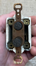 Antique The Cutter Co Push Button Light Switch Primitive Victorian