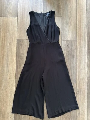 French Connection Women’s Black Sleeveless Wide Leg Jumpsuit Size 6 - Image 1 of 4