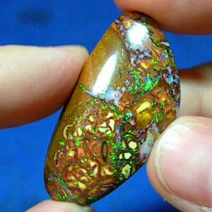 Deslumbrantes colores gema * ópalo de hombro natural australiano sólido Yowah de 38 quilates * Video - Imagen 1 de 2