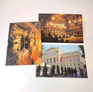 Vienna Musikverein Wien Lot of 3 Postcards Music Hall Architecture - Picture 1 of 4