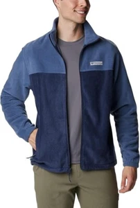 Columbia Steens Mountain Fleece Jacket Mens Size 1X Blue Full Zip New - Picture 1 of 18