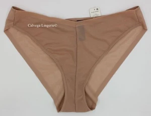 Bikini NATORI 773340 "Scope" in nylon taglio francese nuovo con etichette, beige (buff), taglia: L - Foto 1 di 5