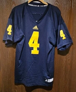 Camiseta deportiva de fútbol americano Adidas azul Michigan Wolverines #4 para mujer XL COSIDA - Imagen 1 de 2