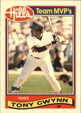1989 Topps Hills Team MVP's San Diego Padres Baseball Card #16 Tony Gwynn