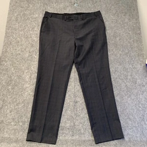 Pantalones de vestir Lauren Ralph Lauren para hombre 40x32 gris a cuadros mezcla de lana - Imagen 1 de 9