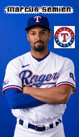 Marcus Semien Texas Rangers Baseball Refrigerator Magnet #02 Cover