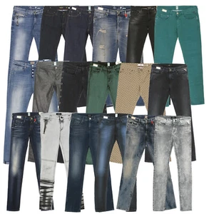 Pantaloni jeans donna Replay blu nero bianco verde lotto confezione confezione 16€ - Foto 1 di 55