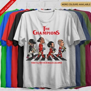 LIVERPOOL 2025 Champions Top Adult Kids Sizes Souvenir ALL Colours T Shirt - Picture 1 of 2