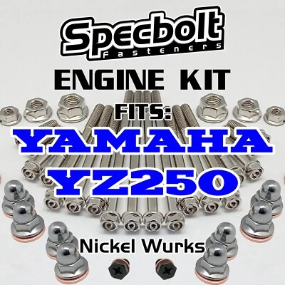 Kit de pernos de motor YZ250 2006 para Yamaha YZ 250 Specbolt níquel Wurks aspecto Ti Foto 1 de 2