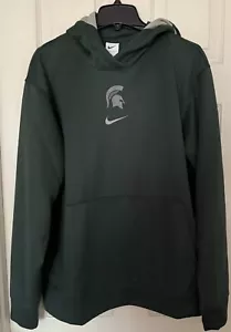 Felpa con cappuccio Nike Dri-FIT uomo grande Michigan State Spartans verde atleta emesso PE - Foto 1 di 8