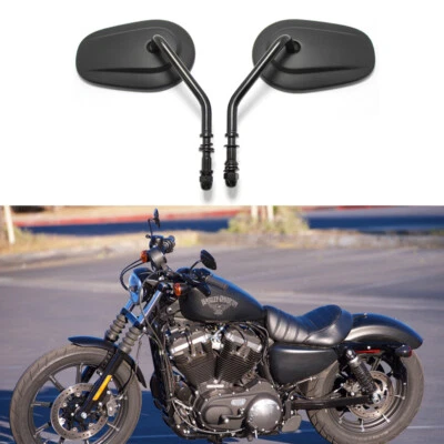 Espejos retrovisores negros para motocicleta Harley Davidson Sportster Iron 883 Street Glide EE. UU. Foto 1 de 4