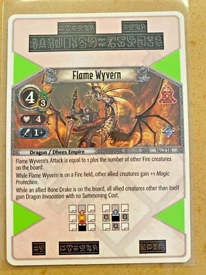 1x Flame Wyvern EOJ SET3 #218 PS3 Eye Of Judgment English NM/Unplay rare R card - Image 1 of 2