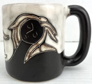 Design By Mara Mex Mexico Pottery Coffee Signed Women Heads Long Hair - Picture 1 of 19