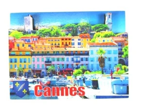 Cannes Frankreich France 3 D Holz Souvenir Deluxe Magnet,Neu - Picture 1 of 4