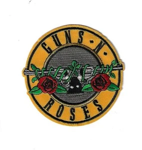 3.5" Guns and Roses Patch Embroidered Iron On patches G N R - Imagen 1 de 1