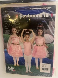 3 Costumes In 1 Sugar Sugar Kids Dress Girls Dress (BRAND NEW) Size Kids 6/7 - Picture 1 of 3