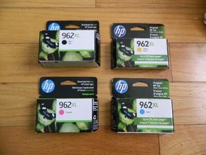 2023 Genuine SET 4 HP 962XL Large Cartridges OfficeJet Pro 9010/9018/9025 SEALED - Photo 1/1