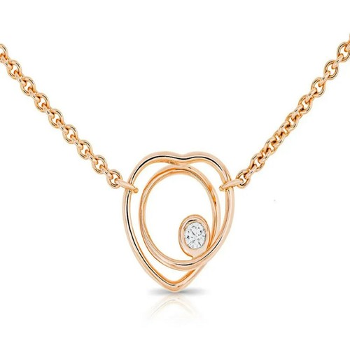 HERMÈS Collana Hermes Diamante Vertige Cuore Oro Giallo 18k 7 00g Scatola & Borsa Hermes