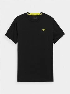 Laufshirt Funktionsshirt Herren 4F elastisch atmungsaktiv schwarz Größe M - Bild 1 von 2