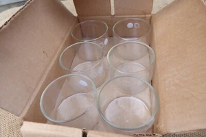 12 x Jobling Laoratory Glassware 70x 50mm Unspouted Crystallization Pyrex Dishes - Picture 1 of 8