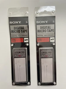 SONY DIGITAL MICRO TAPE NTC-120 120 MINUTES DIGITAL RECORDING SET OF (2) - Imagen 1 de 8