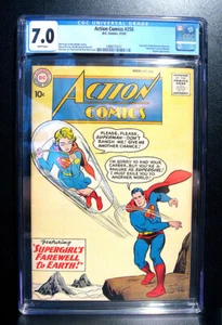 COMICS: Action Comics #258 (1959), Supergirl discovers Superman's ID - CGC 7.0 - Picture 1 of 2
