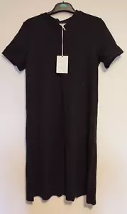 JIGSAW Women's Ss Crew Neck Ponte Dress Black Size Small - Picture 1 of 7