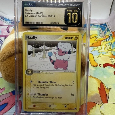 Pokemon 2005 Flaaffy 56/115 EX Unseen Forces CGC PRISTINE 10 - Image 1 of 4