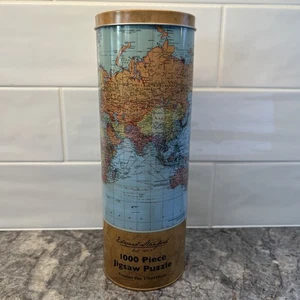 Rompecabezas Edward Stanford 1000 piezas Stanford’s General Map of the World Tin - Imagen 1 de 9