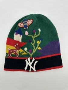 Gucci x New York Yankees Embroidered Knit Beanie Hat – Size M (Made in Italy) - Picture 1 of 6