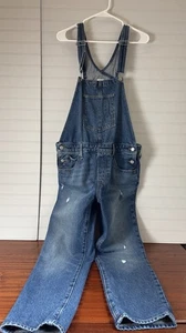 Mono con tirantes Levis azul utilitario talla grande entrepierna para mujer 27” - Imagen 1 de 12
