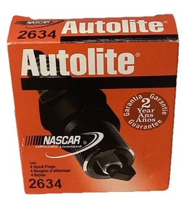 New In Box Set Of (4) Autolite Spark Plugs #2634 - Picture 1 of 2