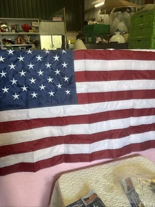 3ftx5ft American Flag With Embroided Stars - Picture 1 of 5