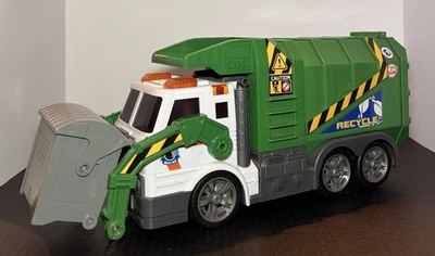 Dickie Toys Action Series Garbage Truck 16" Lights, Sounds, Movement WORKS - Image 1 of 4