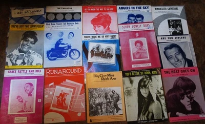 Lote 14: 15 Piezas ROCK STARS 1950s 1960s THE CHEERS Cher BIG JOE TURNER 3 Risas Foto 1 de 4