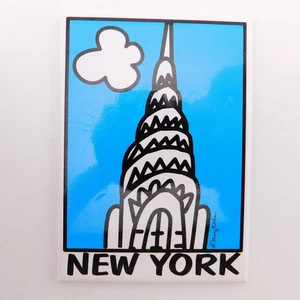 New York City Refrigerator Magnet Minimalist Cartoon Souvenir - Picture 1 of 3