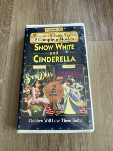 Snow White & Cinderella - Animated Double Feature VHS 1994 Clamshell Good Times - Picture 1 of 2