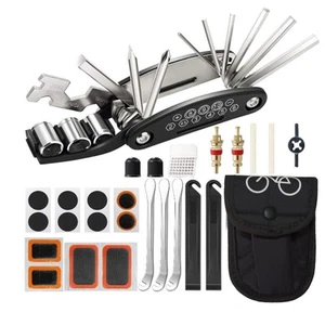 Bike Repair Tool Kit Portable, 16 in 1 Bicycle Multitool with Tire Levers Hex... - Picture 1 of 9