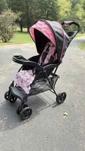 Kolcraft Cloud Sport Lightweight 13 lb One-hand Easy Fold Pink Toddler Stroller - Picture 1 of 13