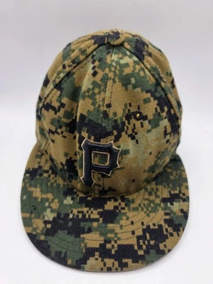 2016 美国职棒大联盟阵亡将士纪念日匹兹堡海盗队贴合帽子 New Era 59FIFTY 现场 — 第 1/4 张图片