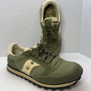 Saucony Jazz Low Pro Damen 7,5 #1887-10 oliv beige Freizeit Sneaker Turnschuhe - Bild 1 von 10